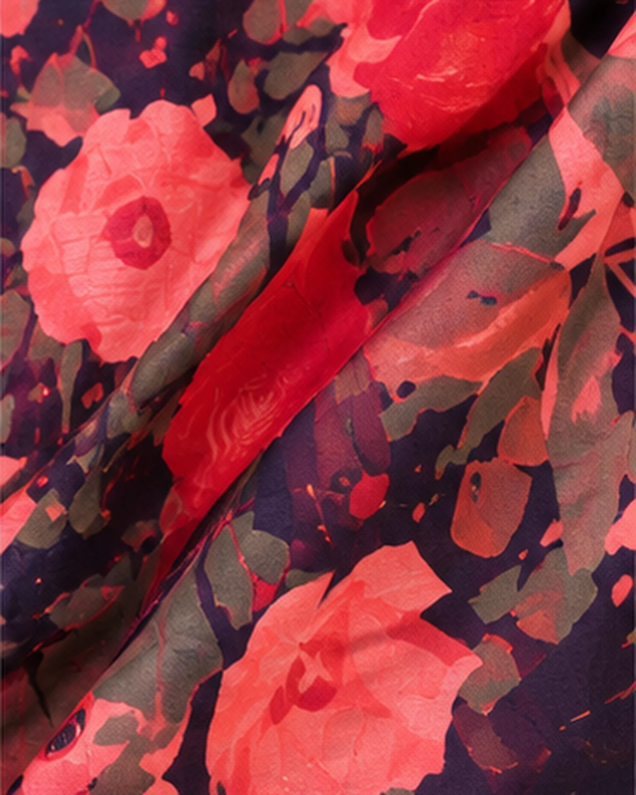 Hania Rose Print Tie-Neck Co-ord view 4